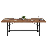 LITTLE TREE 6FT Conference Table, Rectangle 70.8" W x 35.4" D Meeting Table, Seminar Table for Office Conference Room LITTLE TREE