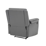 MINCETA Recliner Chairs,Modern 5" Wall Hugger Nursery Recliner with Overstuffed Arm and Back for Living Room,PU Leather in Gray