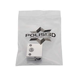 Updated High Temperature CR-10 Plated Copper Heater Block for MK8 Extruder Creality All Metal Hotend Ender3 V2 Ender 3 pro Ender 5 Pro Plus CR10 S4 S5 3D Printer (Copper) POLISI3D