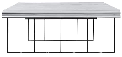 ARROW CPH202007, 20x20, Eggshell Carports, 20' x 20' - WoodArtSupply