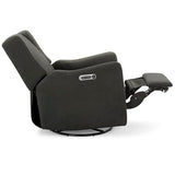 Delta Children Mercer Electronic Power Recliner and Swivel Glider with USB Port in LiveSmart Performance Fabric - Water Repellent & Stain Resistant, Dark Grey