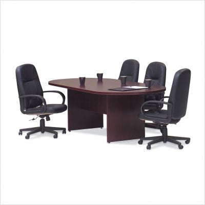 Offices To Go Racetrack Conference Table, American Mahogany, 29 1/2" H x 120" W x 48" D Offices To Go