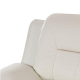 Faux Leather Sofa Couch Set, Living Room Sofa and Loveseat Set, Leather Couch and Loveseat Set for Living Room Office Home (2 Piece Leather Living Room Set, Cream White) Plithzy