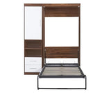 Harper & Bright Designs Twin Murphy Bed Wall Bed with Drawers and Cabinet, Twin Size Wood Space-Saving Murphy Bed for Guest Room Home Office,White Harper & Bright Designs