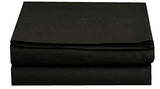 Elegant Comfort Premium Hotel Quality 1-Piece Flat Sheet, Luxury and Softest 1500 Premium Hotel Quality Microfiber Bedding Flat Sheet, Wrinkle-Free, Stain-Resistant, Twin/Twin XL, Black Elegant Comfort