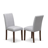 East West Furniture OXAB5-AWA-05 5 Piece Kitchen Table Set for Small Spaces Includes a Square Modern Dining Table and 4 Parson Kitchen Chairs, 36x36 Inch, Antique Walnut East West Furniture