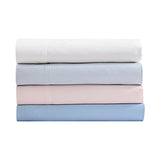 Laura Ashley - King Sheet Set, Soft & Smooth Sateen Cotton Bedding with a Lightweight Feel, 800 Thread Count, Bed Sheets with Matching Pillowcases (Solid White) Laura Ashley