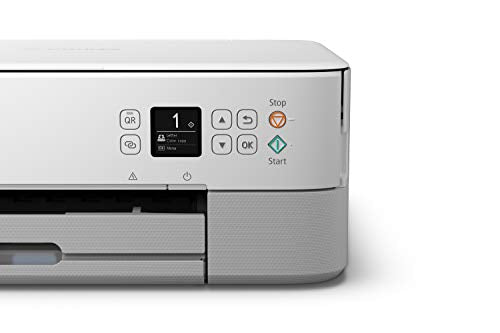 Canon PIXMA TS5320 All in One Wireless Printer, Scanner, Copier with AirPrint, White, Works with Alexa