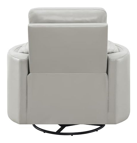 Acme Sagen Wooden Glider Recliner with Swivel in Gray Acme