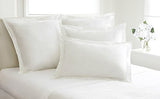 FRESH IDEAS Poplin Tailored Pillow Sham, Euro, 26x26 inches, White FRESH IDEAS