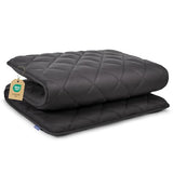 Aircliff Japanese Floor Futon Mattress, Roll Up Tatami Mat, Sleeping Pad, Shikibuton, High Density Foam Floor Bed Mattress for Sleeping, Dormitory, Guest Bed, Designed in Japan(Grey, Twin) Aircliff