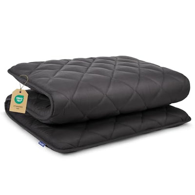 Aircliff Japanese Floor Mattress Futon - Foldable Tatami Mat Mattress, High Density Foam Sleeping Pad, Shikibuton, Designed in Japan, Roll-Up Floor Bed for Dorm, Lounger, or Guest (Grey, Twin)
