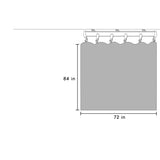 Doeiez Room Divider Blackout Curtains Flexible Sliding Tracks Sets Ceiling Mounted Rod Window Curtain Privacy Separation for Bedroom Living Rooms,1 Panel Khaki Drape and Black Track Set-W72xH84 in Doeiez