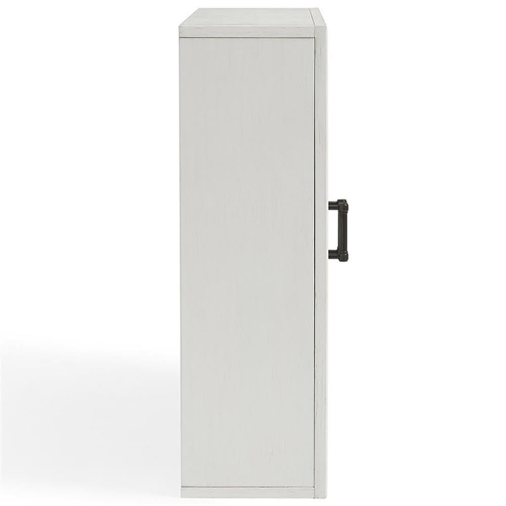 Pemberly Row Modern Wood Medicine Cabinet with Shelves in Vintage White Pemberly Row