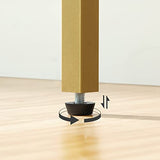 HOOBRO Narrow Console Table, 29.5" Small Entryway Table, Thin Sofa Table, Side Table, Display Table, for Hallway, Bedroom, Living Room, Foyer, White and Gold DW75XG01 HOOBRO