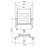 Realspace® Modern Comfort Winsley Bonded Leather Mid-Back Manager Office Chair, Brown/Black, BIFMA Compliant Realspace