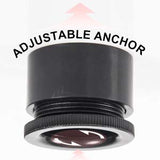 JT Glass Display Cabinet 4 Shelves with Light and Door, Easy to Install, Solid Tempered Glass, Floor Standing Curio Bookshelf for Living Room Bedroom Office (White) JT