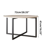 Round Coffee Table Sofa Table Kitchen Dining Tables Modern Leisure Tea Table Office Conference Pedestal Desk White HOMERECOMMEND