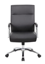 Boss Office Products (BOSXK Modern Executive Conference Chair, Black, B696C-BK Boss Office Products