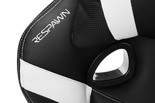 RESPAWN 110 Pro Gaming Chair - Gaming Chair with Footrest, Reclining Gaming Chair, Video Gaming Computer Desk Chair, Adjustable Desk Chair, Gaming Chairs For Adults With Headrest Pillow - White RESPAWN