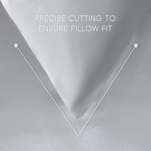 Sleeplite 4 Piece Luxury Satin Bed Sheets Set with Pillowcases - Ultra Soft & Silky, Hypoallergenic & Wrinkle-Free, Hotel Quality Comfort Bedding, Size Twin, Medium Grey Sleeplite