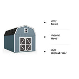Handy Home Products Braymore 10x16 Do-It-Yourself Wooden Storage Shed Handy Home Products