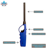 Elite Brands USA Long Lighters Pack, 5 Pack of Butane Refillable Fire Lighters, Ideal as Multipurpose Utility Lighters BBQ Lighters Grill Lighters Kitchen Lighters, Multicolor, Large Elite Brands USA