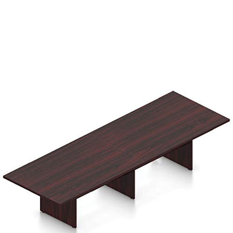 Offices To Go 12 FT Contemporary Rectangular Conference Room Table in (American Mahogany) Offices To Go