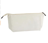 Juvale 6 Pack Canvas Makeup Bags with Zipper for Cosmetics, Toiletries, DIY Crafts (White, 11.75 x 5.5) Juvale