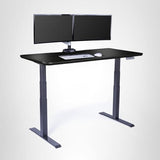 Vari Classic Electric Standing Desk - VariDesk Height Adjustable Sit/Stand Desk - Dual Motor with Memory Presets, Stable T-Style Legs - Gaming or Home Office Workstation - 60”x30”, Black Vari