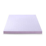 Mellow 4 Inch Ventilated Memory Foam Mattress Topper, Soothing Lavender Infusion, CertiPUR-US Certified, Queen Mellow