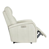 KISLOT Wall Hugger Power Recliner Chair with USB & Type-C Ports Faux Leather Recliner 135° Reclining Small Space Electric Sofa for RV Living Room Bedroom