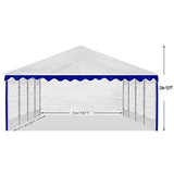 AMERICAN PHOENIX Party Tent 16x26 ft Heavy Duty Canopy Shelter Gazebo for Wedding Event Fair with Roof with Sidewalls and Windows White and Blue Event Tents AMERICAN PHOENIX