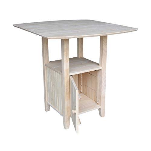 IC International Concepts T-3638DPG Bistro Table, Unfinished IC International Concepts