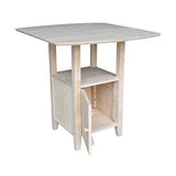 IC International Concepts T-3638DPG Bistro Table, Unfinished IC International Concepts
