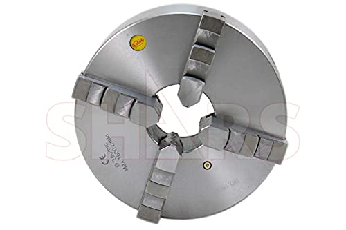 Shars 10" 4 jaw Self Centering Scroll Lathe Chucks Solid Jaws 202-5475 R[ Shars