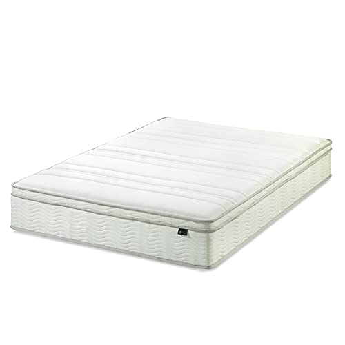 ZINUS 12 Inch Foam and Spring Mattress, Twin, CertiPUR-US Certified Foams, Mattress in A Box, White Zinus