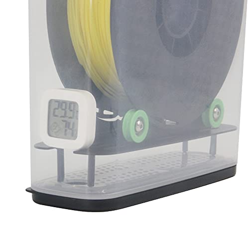 Zeberoxyz 3D Printer Filament Holder Dry Storage Box Moisture-Proof Sealed Universal Adjustable Filament Mount Rack Bracket for PLA/ABS/Nylon/Wood/TPU 3D Printing Material (Dry Storage Box) Zeberoxyz