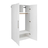 Prepac HangUps Wardrobe Storage Cabinet, 20"D x 36"W x 72"H, White Prepac