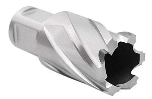 Accusize Industrial Tools Hss Annular Cutter, 1'' Diameter by 1'' Depth with 3/4'' Weldon Shank, Ansi Standard, 2080-2021 Accusize Industrial Tools
