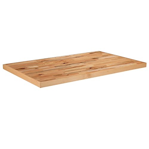 Flash Furniture Mayfair 30" x 48" Rectangle Butcher Block Style Table Top, Natural - WoodArtSupply