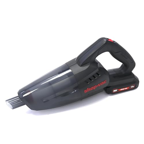 Shop-Vac 5430087 Handheld Vacuum, Cordless Rechargeable Lithium 20V, Lightweight Design, Ideal for Quick Cleanups in Home, Garage, and Vehicle Shop-Vac