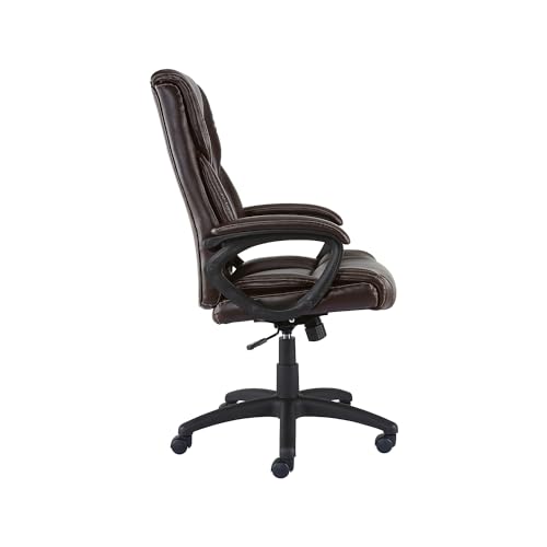 STAPLES 2554454 Kelburne Luxura Office Chair Brown STAPLES