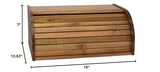Lipper International Acacia Wood Rolltop Bread Box, 16" x 10-3/4" x 7" Lipper International