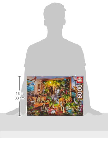 Educa - Entering The Bedroom - 6000 Piece Jigsaw Puzzle - Puzzle Glue Included - Completed Image Measures 61.5" x 42.25" - Ages 14+ (17679) Educa