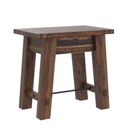 Alaterre Furniture Durango 27" W Industrial Wood End Table