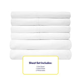 Twin Size Bed Sheets - 4 Piece 1500 Supreme Collection Fine Brushed Microfiber Deep Pocket Twin Sheet Set Bedding - 1 EXTRA PILLOW CASES, GREAT VALUE, Twin, White Sweet Home Collection