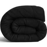 NTBAY Twin Comforter - Down Alternative Comforter Duvet Insert, All Season Bedding Quilted Duvet Insert with Corner Tabs, Machine Washable, Black NTBAY