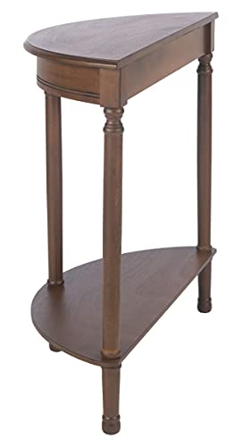 Safavieh Home Collection Tinsley Brown Half Moon Console Table CNS5723C SAFAVIEH