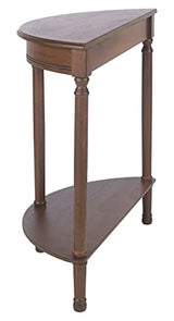 Safavieh Home Collection Tinsley Brown Half Moon Console Table CNS5723C SAFAVIEH